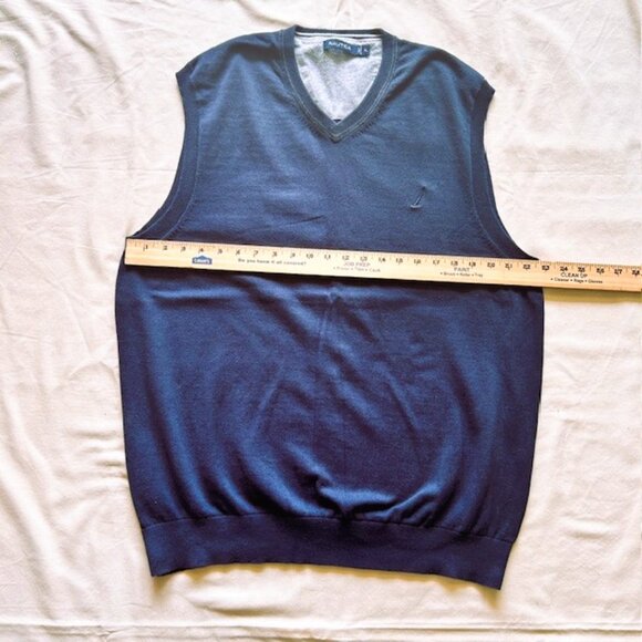 Nautica Sweater Vest  Mens XL Navy - Picture 5 of 5